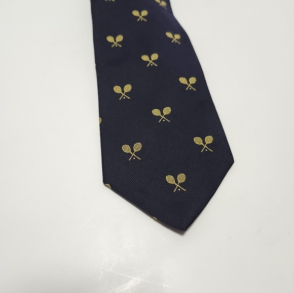 Brooks Brothers Country Club Mens Tie Tennis Rackets NEW - Picture 4 of 5